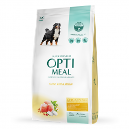 Сухий корм - Сухий корм Optimeal для дорослих собак великих порід з куркою