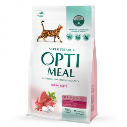 Сухий корм - Сухий корм Optimeal для дорослих котів з високим вмістом телятини