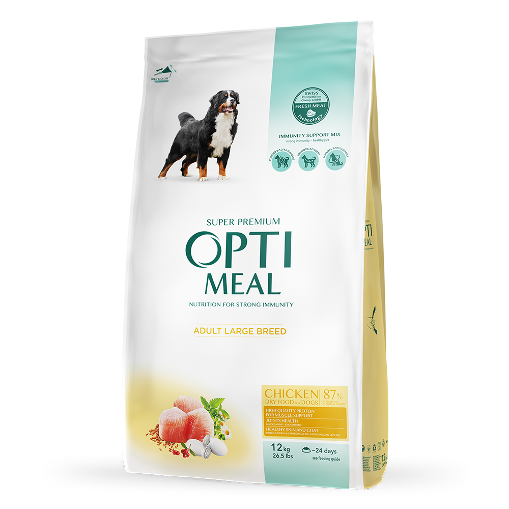 Сухий корм - Сухий корм Optimeal для дорослих собак великих порід з куркою