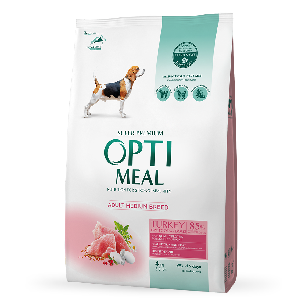 Сухий корм - Сухий корм Optimeal для дорослих собак середніх порід з індичкою