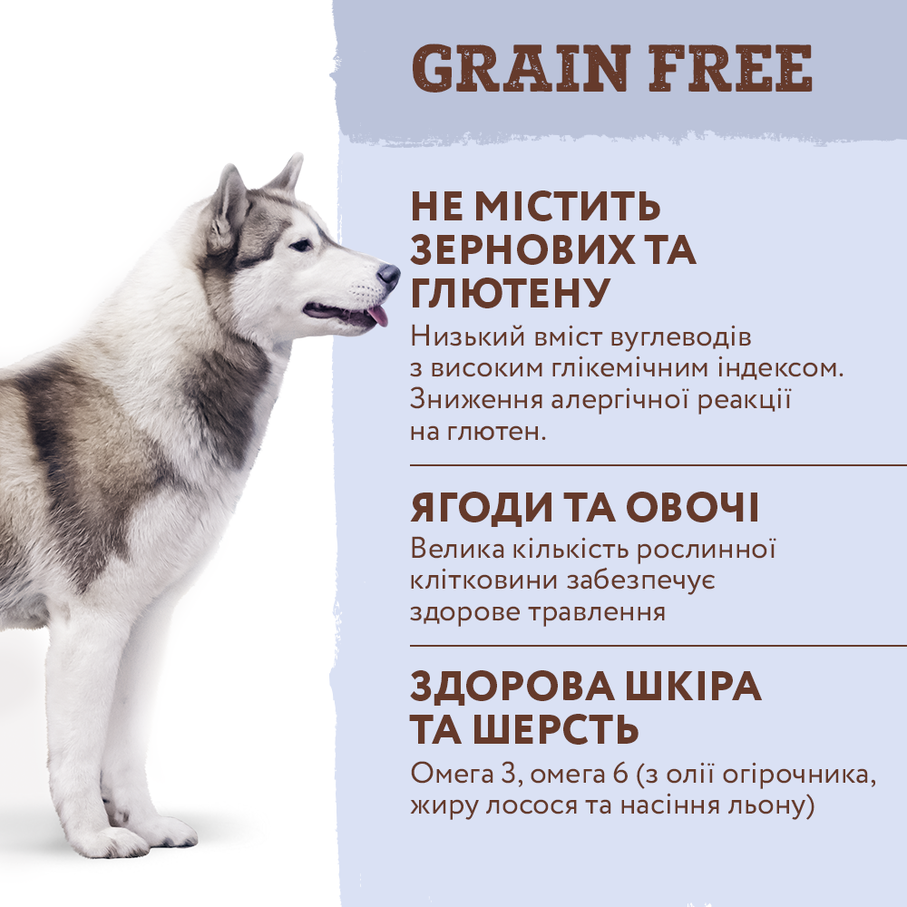 Сухий корм - Беззерновий сухий корм Optimeal для дорослих собак всіх порід з качкою та овочами